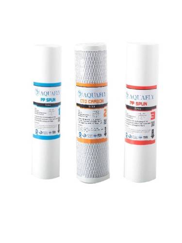 AQUA FLY Su Arıtma Cihazı Filtresi 3lü Set Arıtıcı Filtresi AÇIK KASA CİHAZ UYUMLU - 0
