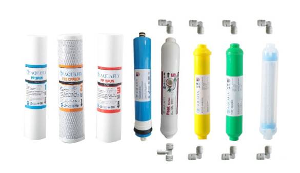 AQUAFLY Su Arıtma Filtresi 8li Takım Arıtıcı Filtresi DETOX YEDEK 10' AÇIK KASA UYUMLU - 0