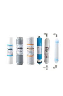 AQUAFLY Su Arıtma Filtresi Çift Karbonlu 6lı Takım DETOX Arıtıcı Filtresi YEDEK 10' AÇIK KASA UYUMLU