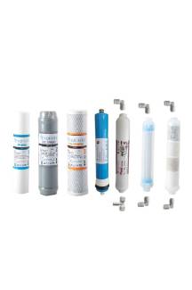 AQUAFLY Su Arıtma Filtresi Çift Karbonlu 7 Filtre 10 AŞAMA Arıtıcı Filtresi YEDEK 10' AÇIK KASA UYUMLU