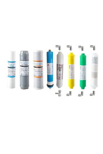 AQUA FLY Su Arıtma Cihazı Filtresi Çift Karbonlu 8li ( Alkali Mineral Bioceramic ) YEDEK 10' AÇIK KASA CİHAZ UYUMLU - 0