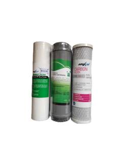 AQUALLİNE Su Arıtma Cihaz Filtresi 3LÜ SET ÇİFT KARBONLU MARKALI