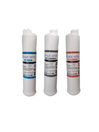 Üstten Giriş Çıkışlı 3Llü Su Arıtma Cihazı Filtresi HF, HSF Çubuk Model - 0